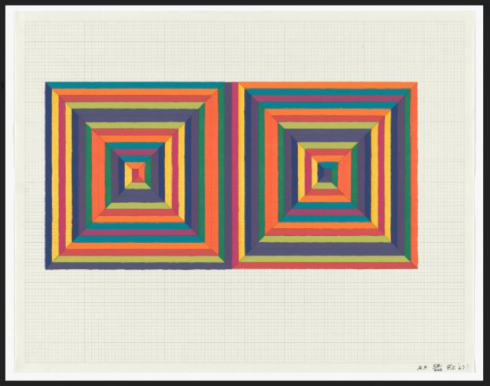 Cuadrados, círculos y semicírculos en la obra de Frank Stella